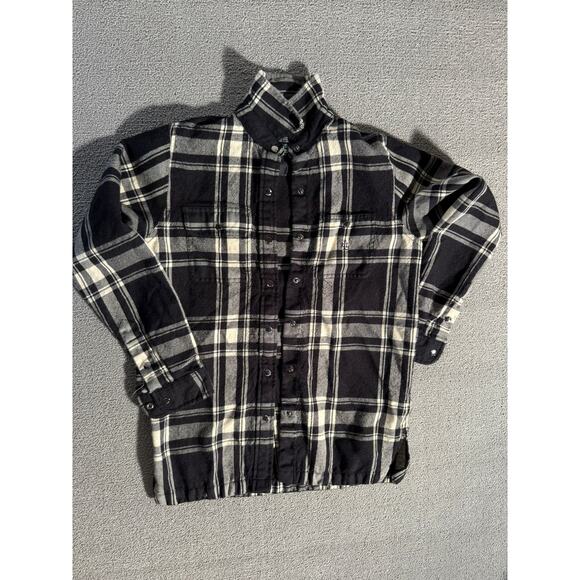 Lauren by Ralph Lauren Tops - Lauren Ralph Lauren Petite Wool Plaid‎ Jacket Women S black white